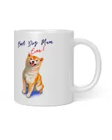 Shiba inu dog, best dog mum ever, best mom ever White Mug white 11oz