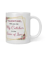 Valentine Mug For Softball Lovers- Softball Mug Gifts White Mug white 11oz