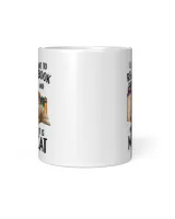I Just Want To Read A Book And Next To It Is My Cat T-Shirt White Mug white 11oz