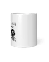 Iron Cafe Two Wheels Forever Mug White Mug white 11oz