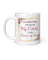 Valentine Mug For Softball Lovers- Softball Mug Gifts White Mug white 11oz