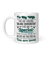 To my wife you are amazing White Mug white 11oz