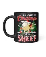 Sheep All I Want For Christmas Is A Sheep Ugly Sweater Farmer Xmas 17