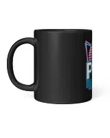 Pug Lover Retro Pugs Dog Black Mug 11oz black 11oz