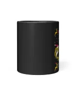 Merry Fishmas Funny Fishing Christmas Black Mug 11oz black 11oz