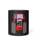 Red Farm Tractor Cartoon