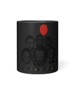 Friends Halloween Tumbler, horror clown faces