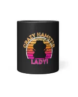 Crazy Hamster Lady Funny Retro Hamster