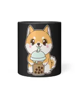 Kawaii Cute Boba Shiba Inu Dog Classic Bubble Pearl Milk Tea 401