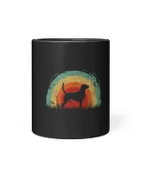 Retro English Foxhound Vintage Rainbow Dog Men Women