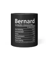 BERNARD Nutrition Funny Birthday Personalized Name Gift Idea