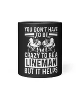 OLine Player Pass Block Center Right Guard Left Tackle Black Mug 11oz black 11oz