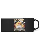ICode Whats Your Superpower Programmer Nerd Black Mug 11oz black 11oz