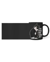 the F you lookin at? Black Mug black 11oz