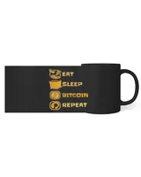 Eat Sleep Bitcoin Repeat Cryptocurrency Blockchains Bitcoin