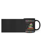 Funny Fishing Christmas (5) Black Mug 11oz black 11oz