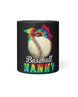 Sport Baseball Womens Baseball Nanny Tie Dye Mothers Day
