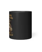 "Touch My Coffee" Bigfoot With Coffee Mug - Hiking, Camping, Backpacking