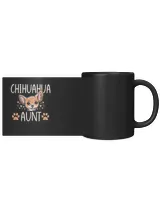 Chihuahua Aunt Love Black Mug 11oz black 11oz