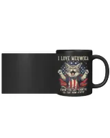 4th July Cat Lover, I Love Meowica Patriotic Funny Happy Cat T-Shirt