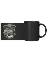 Keep Calm and Let [Your Name] Handle It - Custom Name Shirt, Personalized Gift - LKCL Black Mug 11oz black 11oz