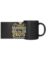 Proud Grandma 2025 Magna Cum Laude Class 2025 Graduate Black Mug 11oz black 11oz