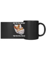 Chihuahua Chiwawa Sleeping Pajamas Nightgown Black Mug 11oz black 11oz