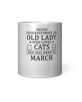 Cat Mom Born In March6858 T-Shirt T-Shirt Magic Mug black 11oz
