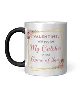 Valentine Mug For Softball Lovers- Softball Mug Gifts Magic Mug 11oz white 11oz