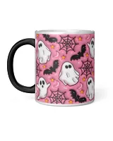 Inflated Pink Halloween Magic Mug 11oz white 11oz