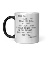 Personalized Dear Boss Mug