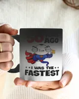 30-40-50 Year Ago I Was The Fastest, Gift for Dad, Father's Day Gift, Birthday Gift Funny Dinosaur Mug, Mug For Dad