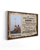 A ma femme Ready To Hang Canvas (36X24 inch) white 36x24in
