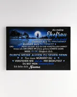 A meine Ehefrau Ready To Hang Canvas (24x16 inch) white 24x16in