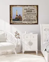 A ma femme Ready To Hang Canvas (24x16 inch) white 24x16in