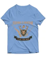 Unisex Jersey SS V-Neck T-Shirt