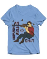 Unisex Jersey SS V-Neck T-Shirt