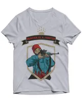 Unisex Jersey SS V-Neck T-Shirt