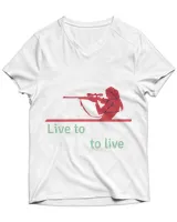Unisex Jersey SS V-Neck T-Shirt