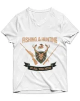 Unisex Jersey SS V-Neck T-Shirt