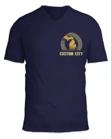 Unisex Jersey SS V-Neck T-Shirt
