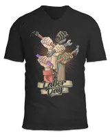 Unisex Jersey SS V-Neck T-Shirt