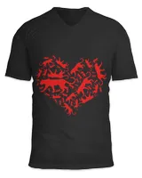 Unisex Jersey SS V-Neck T-Shirt