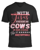 Unisex Jersey SS V-Neck T-Shirt