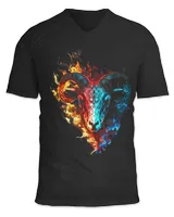 Unisex Jersey SS V-Neck T-Shirt