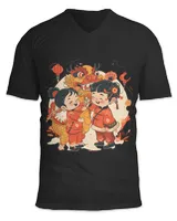 Unisex Jersey SS V-Neck T-Shirt