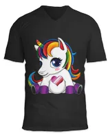 Unisex Jersey SS V-Neck T-Shirt
