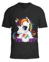 Unisex Jersey SS V-Neck T-Shirt