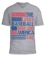 Unisex Jersey SS V-Neck T-Shirt