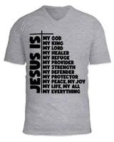 Unisex Jersey SS V-Neck T-Shirt